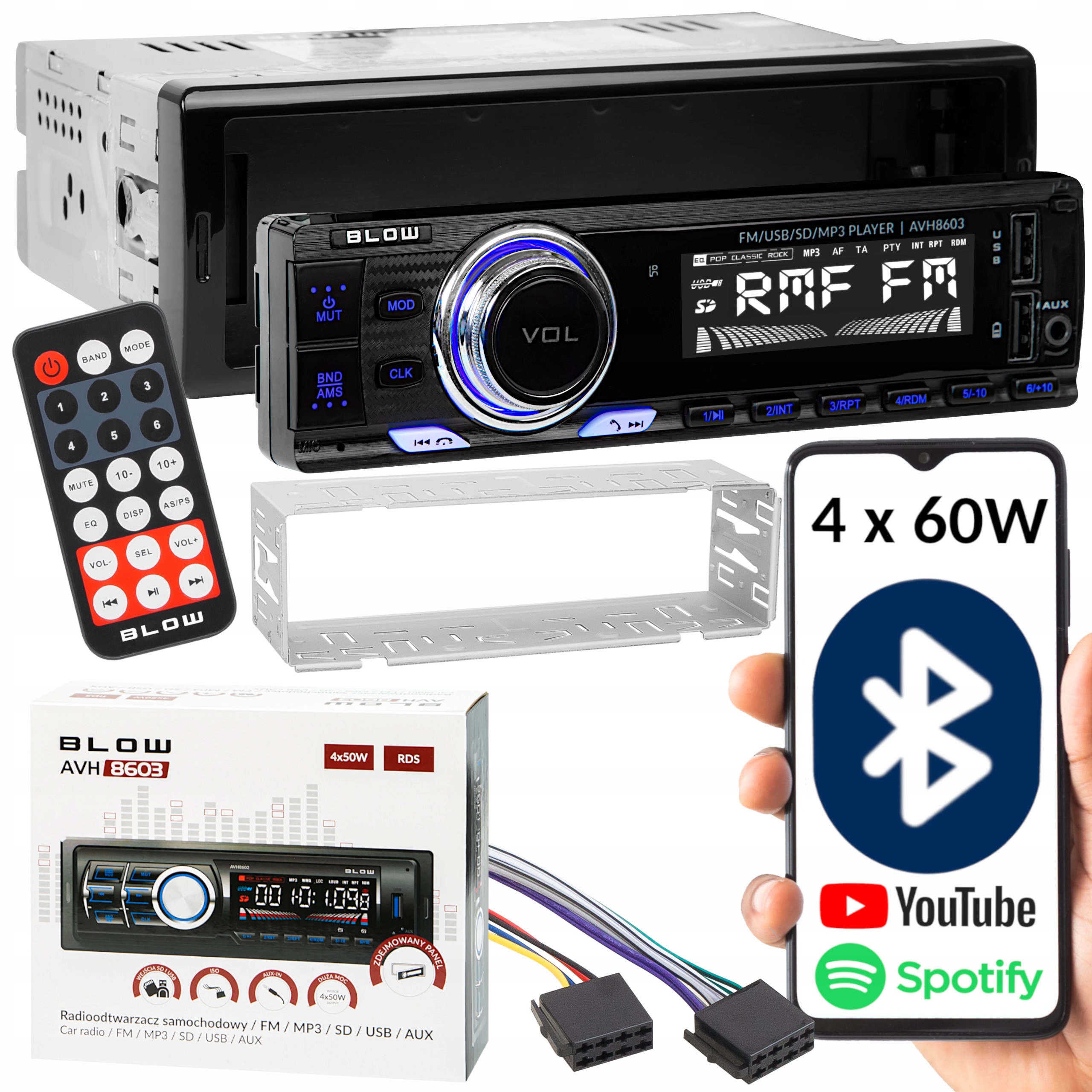 Autorádio Blow AVH-8603 1-DIN